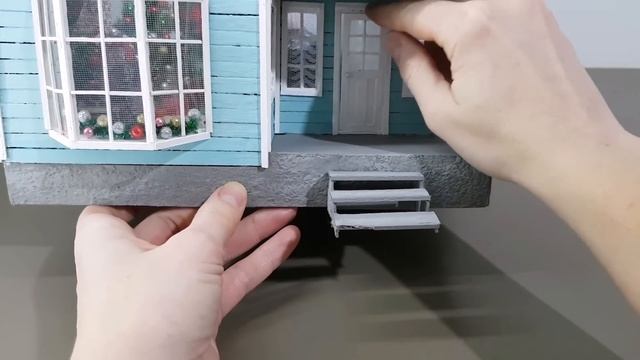 Рождественский домик из картона своими руками / DIY