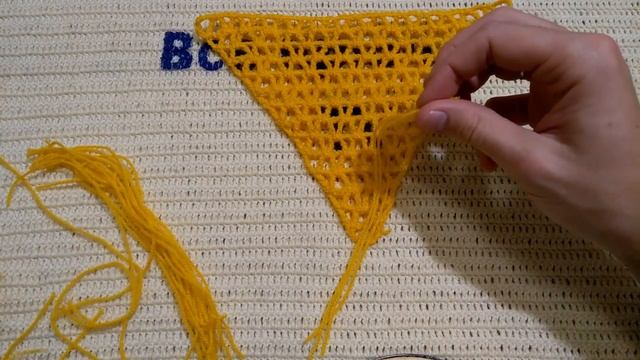Как сделать бахрому (кисточки) для шали БЫСТРО Вязание для начинающих Все крючком TV