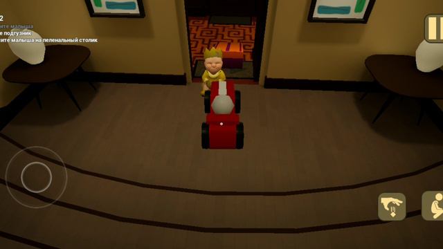 Малыш в желтом Лысый спасает от демона