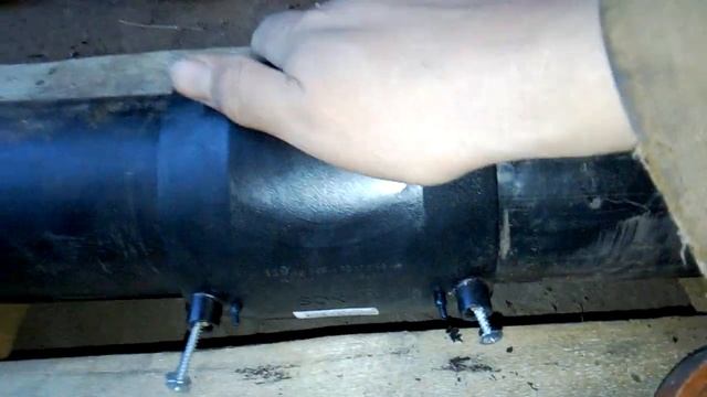 Сварка ПНД трубы инвертором, 2 муфта