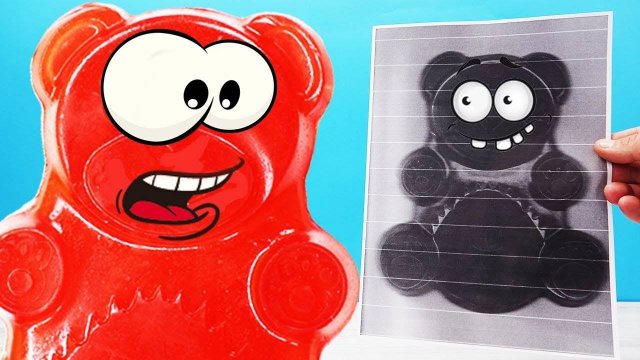 Что будет если отсканировать  желейного медведя Валеру