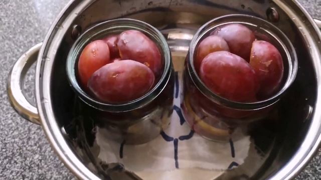 Слива в собственном соку без сахара.