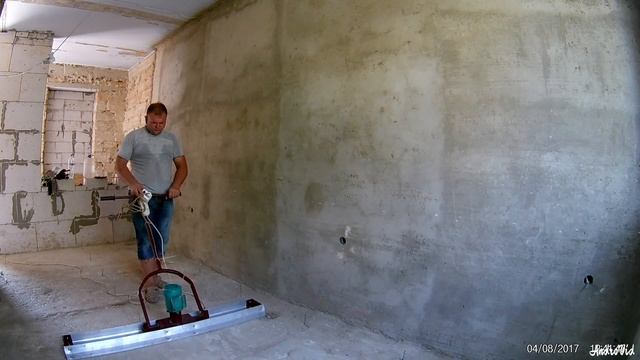 Виброрейка для бетонной стяжки своими руками.