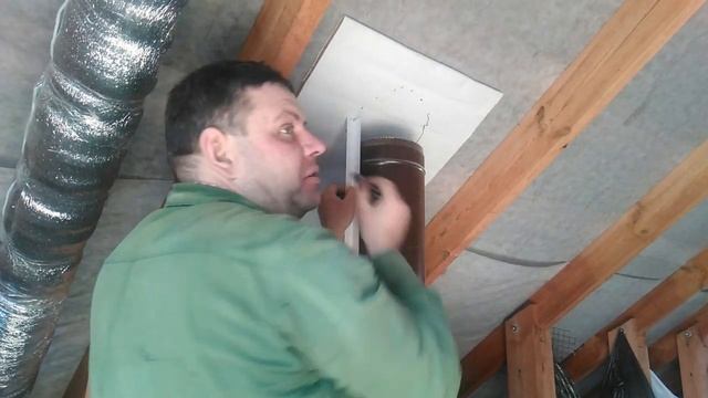 Монтаж дымохода для котла под углом.