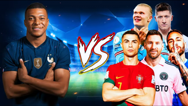 Mbappé vs Best Players (Ronaldo, Messi, Neymar, Haaland, Lewandowski