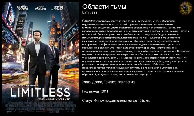 Области тьмы - русский трейлер (2011)