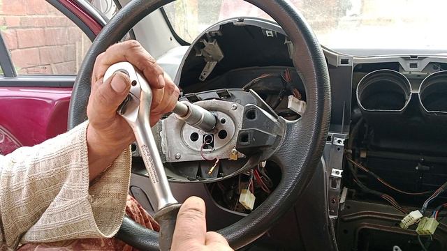 как снять руль на Daewoo Matiz (Део матиз)