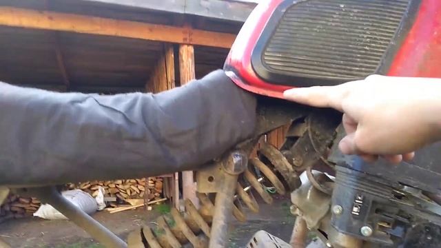 Мотоцикл с двигателем мотоблока на базе ИЖ Планета/Обзор/ИЖ МТ