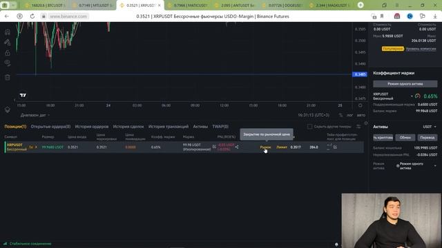 Как частично закрыть позицию на фьючерсах бинанс |Фиксация прибыли частями в бинанс фьючерс
