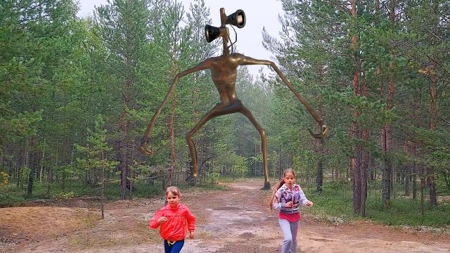 СИРЕНОГОЛОВЫЙ в реальной жизни гнался за нами в лесу