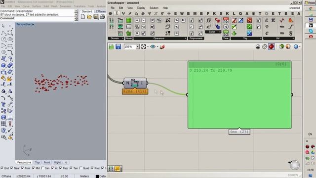 Быстрый способ построить рельеф (Rhinoceros + Grasshopper)