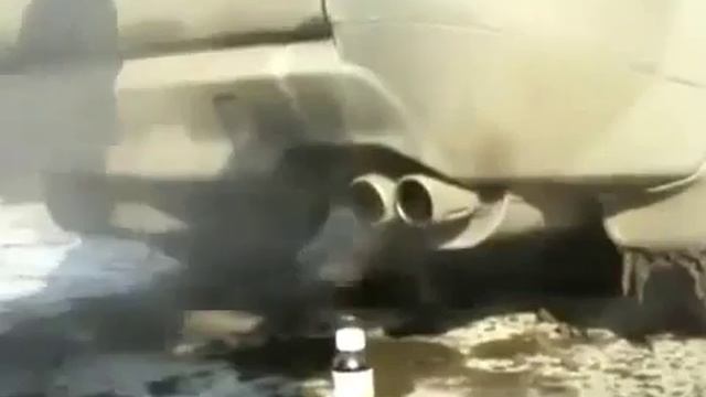 Водяной пар вместо дыма из выхлопной трубы