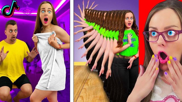 ПОПРОБУЙ НЕ СКАЗАТЬ ВАУ ЧЕЛЛЕНДЖ с Младшей СЕСТРОЙ! Смотрим крутые видео ИЗ TIKTOK!