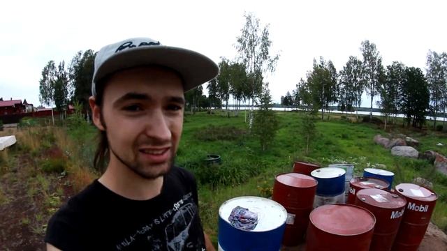 Парусный плот из бочек. День 1 - начало.