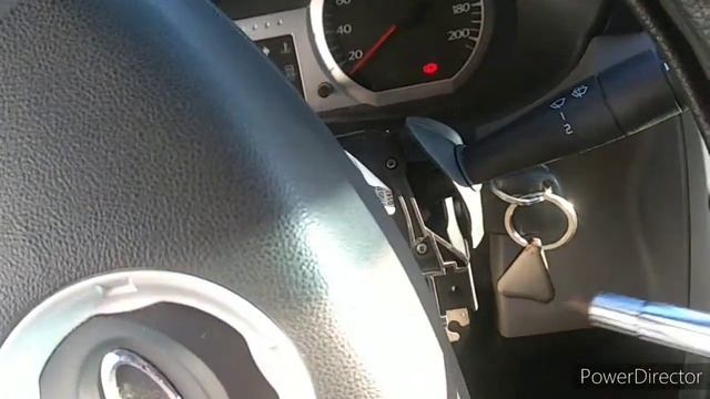 Ларгус, Рено, замена подрулевого переключателя стеклоочистителя