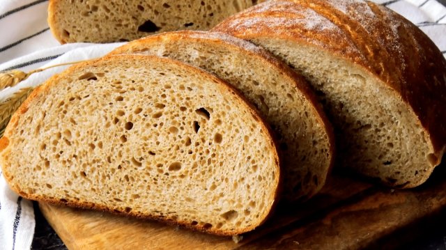АРОМАТНЫЙ ЦЕЛЬНОЗЕРНОВОЙ? ХЛЕБ НА ПШЕНИЧНОЙ ЗАКВАСКЕ!