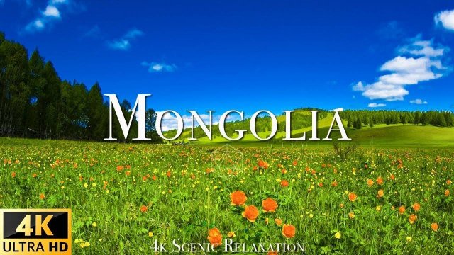 FLYING OVER MONGOLIA (4K UHD) - Relaxing Music Along With Beautiful Nature Videos- 4K Video Ultra HD