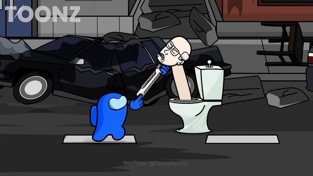 AMONG US vs. SKIBIDI TOILET | SONG | Toonz Animation