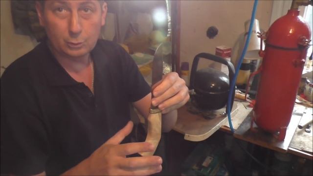 Изготовление рукоятки для ножа из берёзовой сувели #изготовление #рукоятканожа #сувелькап