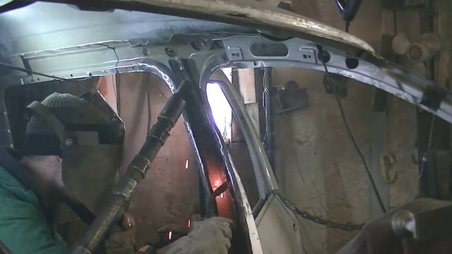 РЕНО ЛОГАН. Ч-6 . Кузовной ремонт. Рихтовка.