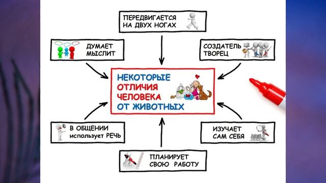 "Человек - часть живой природы", Окружающий мир 3 класс ч.2, с.6-10, Планета знаний.