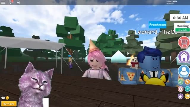 ЛЕО ДИРЕКТОР В МОЕЙ ШКОЛЕ?! ROBLOX Highschool КОШКА ЛАНА хочет выучить французский