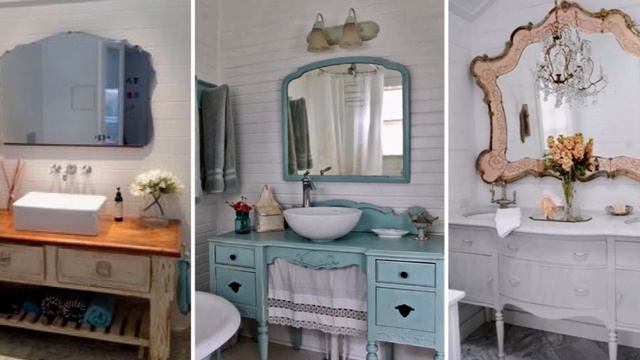 ❤ DIY Rustic Shabby chic Bathroom decor Ideas | Interior design & Home Decor| Flamingo mango |❤