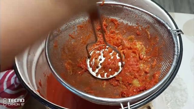 ??Делаю томатный сок.Как быстро протереть помидоры.Лайфхак.