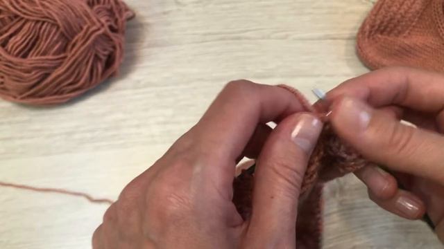 Пятка подкова носка спицами