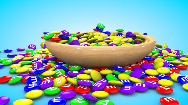 Учим цвета для самых маленьких с цветными конфетками