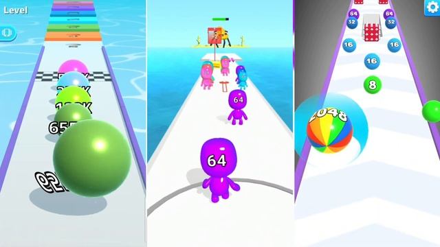 Max Levels Ball Run 2048 Merge Number vs Ball Run Infinity vs Man Runner 2048 gameplay walkthrough