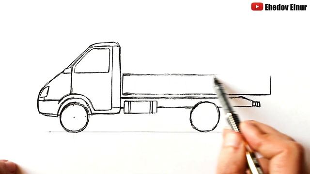 Как нарисовать Газель | Ахадов Эльнур