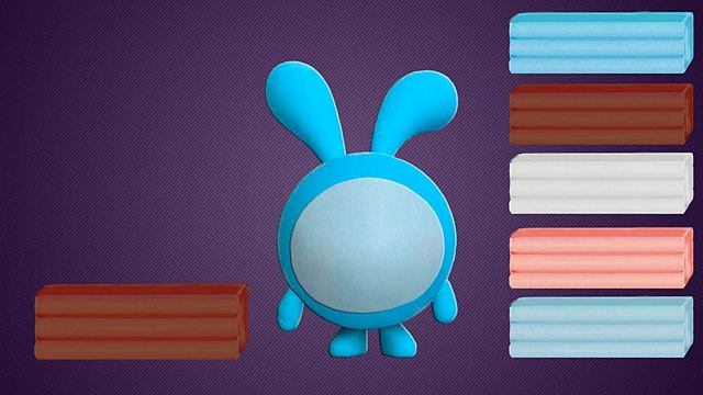 Малышарики из пластилина - Разноцветный ПЛАСТИЛИН - Крош - Смешарики пластилиновые