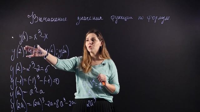 АЛГЕБРА 7 класс: Вычисление значений функции по формуле