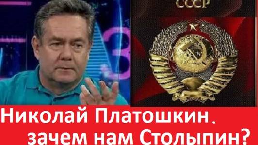 Н. ПЛАТОШКИН ЗАЧЕМ НАМ СТОЛЫПИН? #актуальнаятема #платошкин #politic #todeynews #fromrussia