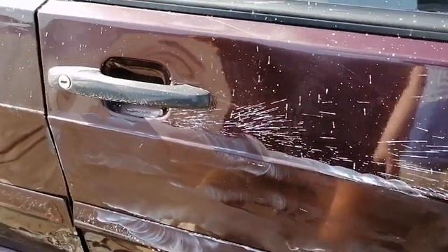 Полировка кузова шуруповертом .
