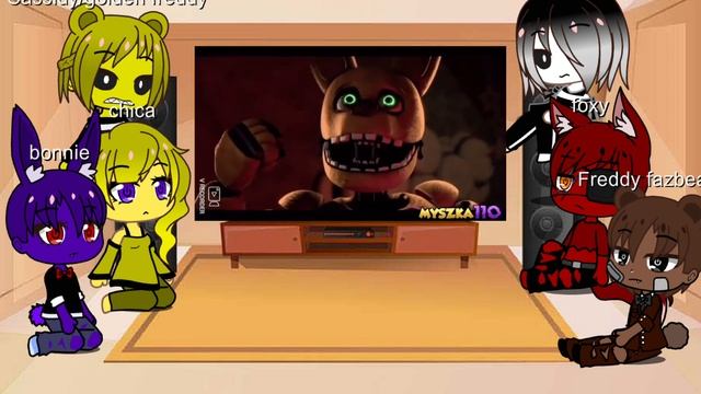 ||||Fnaf 1 reacts to Darkest Desire Collab by Lunatic Hugo||||