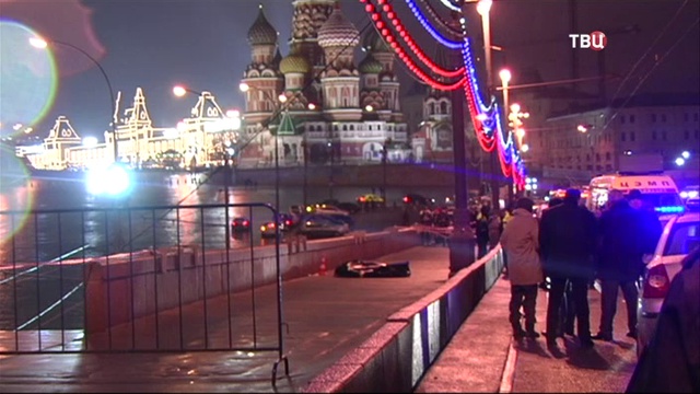 Видео убийства Немцова с камеры наблюдения