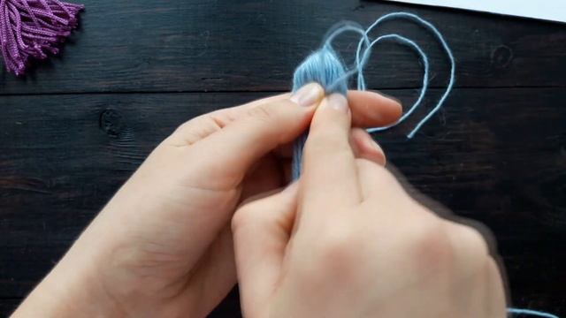 Как сделать кисточку из ниток