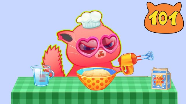 Суровый КОТИК БУБУ №101. Хвостик готовит вкусняшки. Мультик ИГРА про котят на Хвостик ТВ