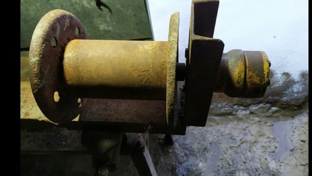 Самодельная лебедка от гидромотора, на самодельный мини трактор своими руками!