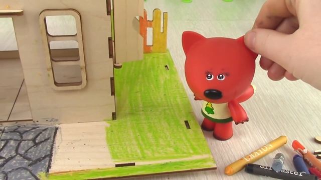 Лисичке ПРИСНИЛСЯ ПЛОХОЙ СОН! Покрасила ДОМ КЕШИ и ОБИДЕЛАСЬ! Мультики с игрушками Ми-ми-мишки
