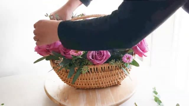 Arranging A Fresh Rose Basket - Made With Love To Support UCA's 2020 Fundraising Campaign
