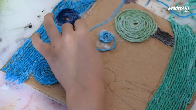 Картина из ниток | ниткография