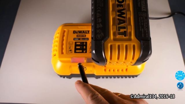 Тест аккумулятора DeWALT DCB547 18V 9Ah  Часть 3