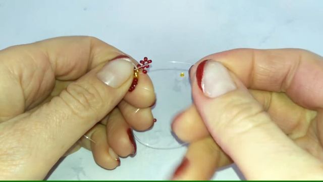 Крестик из бисера / туториал крест из бисера