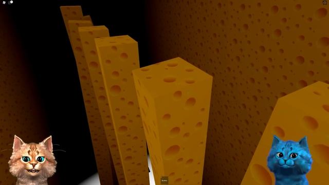 ? ОГРОМНАЯ КРЫСА ОХОТИТСЯ НА НАС В РОБЛОКС Cheese Escape 2 ROBLOX Весёлый Кот и КОТЁНОК ЛАЙК