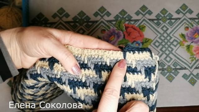 Подушка-сидушка.Вязание.