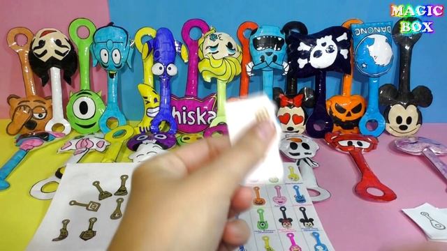 Скрепыши 2 и 1 золотые мини скрепыши Вся наша коллекция и бумажные сюрпризы своими руками