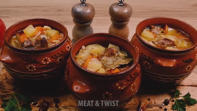 Горшочки с мясом в духовке как у бабушки!